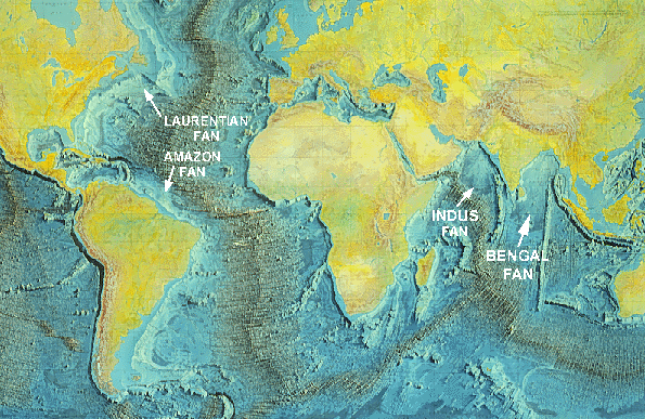 continental shelf world map